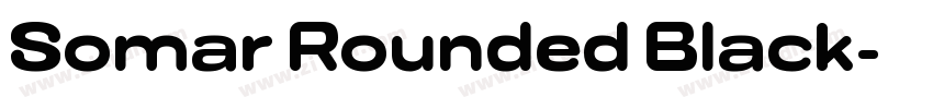 Somar Rounded Black字体转换